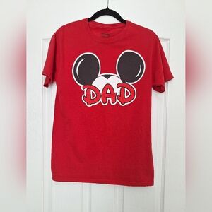 Disney Red Mickey Mouse Dad Tee